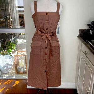 NWT Melloday Brown Midi Dress